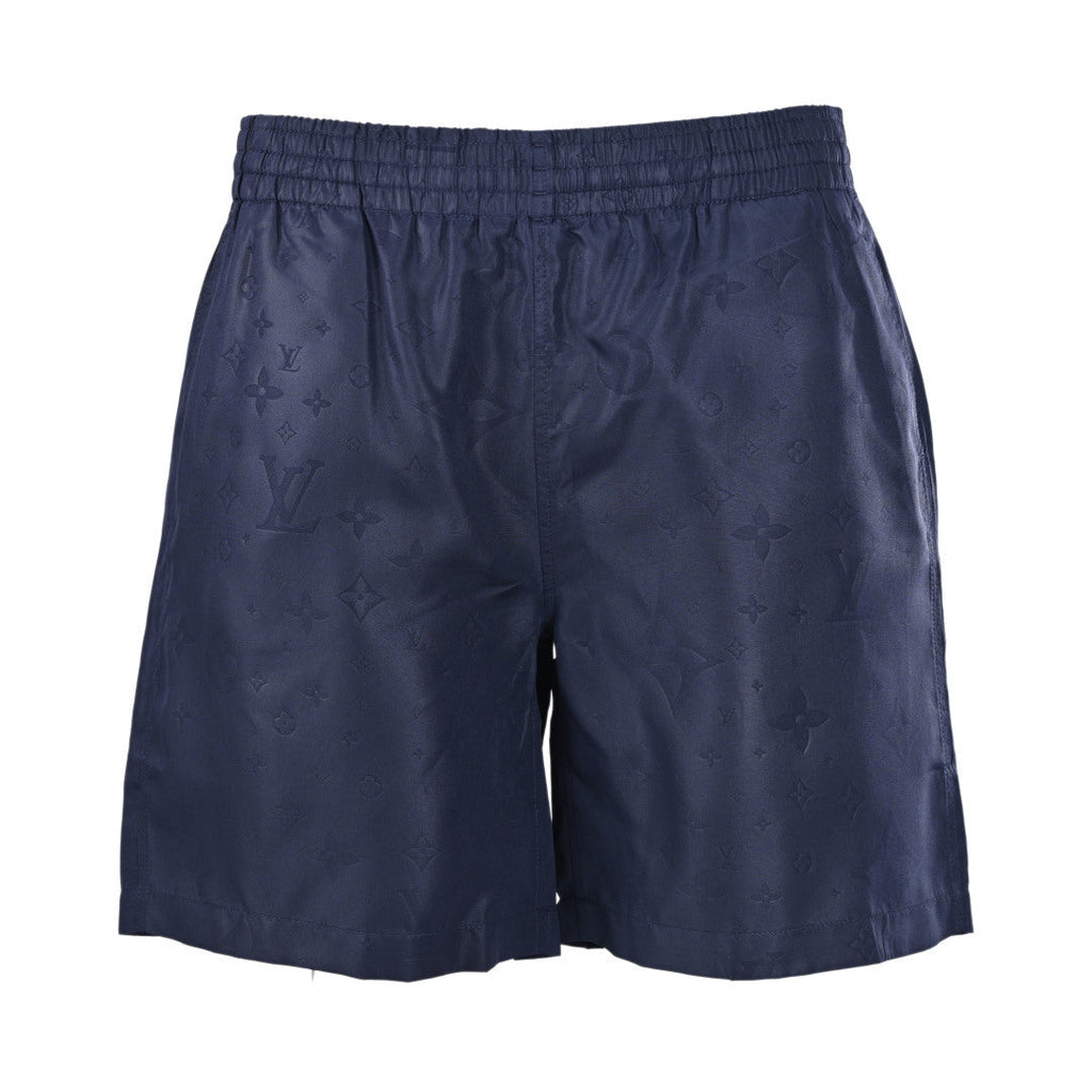 Tonal Allover Print Nylon Swim Shorts